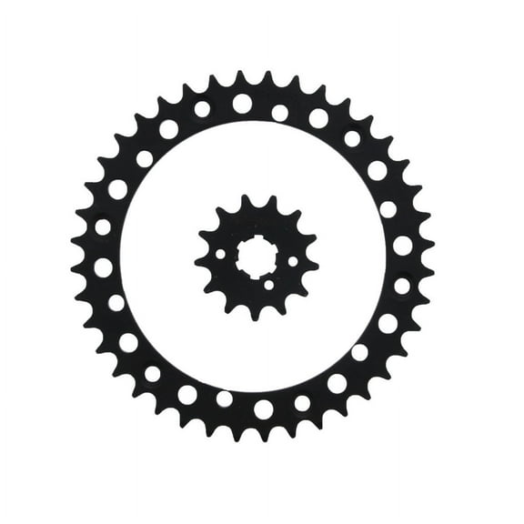 Sprockets for Yamaha Warrior 350 YFM350 1998 - 2000 Front 13 T & Rear 40 T Black