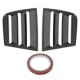 thumbnail image 1 of 2PCS Car Exterior Side Window Louvers Carbon Fiber Style Replacement for Dodge Charger 2011?2021Black, 1 of 5