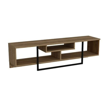 Decorotika Asal 59'' Tv Stand - Walnut & Black