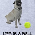 thumbnail image 2 of CafePress - FIN Silver Pug Life - Cute Infant Baby Football Bodysuit, 2 of 3