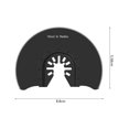 thumbnail image 2 of 10pcs Semi-circular Oscillating Saw Blades, 88mm Diameter Multi-Tools Universal Quick Release Multitools for Wood Plastic PVC, 2 of 4