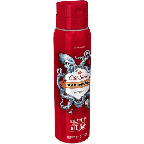 Old Spice Krakengard Body Spray for Men, 3.75 Ounces