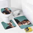 thumbnail image 4 of Johnny Depp 4 Pcs Bathroom Shower Curtain Set with Rugs(Bath Mat,U Shape Mat, Toilet Lid Cover Mat) Bathroom Accessory Sets, 4 of 8