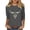 Gray, variant on Staron Women's 3/4 Sleeve Western Print Casual T-Shirt Round Neck Loose Fit Fashion Top, Green L