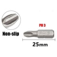 thumbnail image 2 of 10Pcs 25Mm Anti Slip Electric Hex Shank Magnetic Screwdriver Bits Screw Driver, 2 of 6