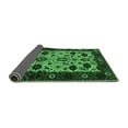 thumbnail image 2 of Ahgly Company Indoor Square Oriental Emerald Green Traditional Area Rugs, 8' Square, 2 of 4