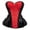 Red, variant on Corset Top Women Outfit Lingerie Lace up Plus Size Gothic Ladies Basques Halloween Blue XS
