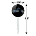 thumbnail image 6 of Chopper Motorcycle Blue Eagle Bike Cupcake Picks Toppers Decoration Set of 6, 6 of 7