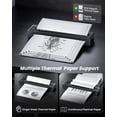 thumbnail image 4 of TATTMUSE Portable Printers Wireless for Travel, Inkless Printer Thermal Small Bluetooth Mobile for Home Use, Support 8.5" X 11" US Letter & A4 Size Thermal Paper, 4 of 8