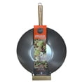 thumbnail image 3 of IMUSA  14in Carbon Steel Wok with Wood Handles, 3 of 9