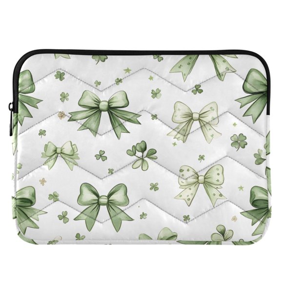 ALAZA Green Bows Pattern Laptop Sleeve Case for 13-14 Inch Computer Cover Bag Medium