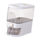 thumbnail image 5 of Recipientes herméticos para almacenar cereales con taza para organizar la cocina de soja Blanco Pequeño, 5 of 9