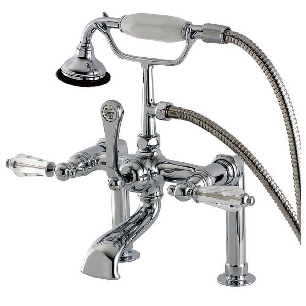Aqua Vintage Deck-Mount Clawfoot Tub Faucets In Oil Rubbed Bronze AE103T5WLL