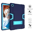 thumbnail image 5 of Dteck Shockproof Case for Samsung Galaxy Tab A7 10.4 inch 2020 Models SM-T500/T505/T507, Heavy Duty Hybrid Rugged High Impact Full Body Protective Case with Kick Stand, Navy+Blue, 5 of 6
