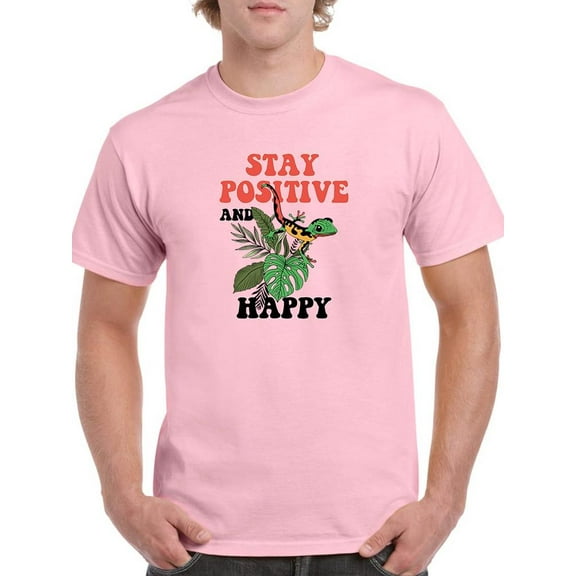 Positive And Happy Gecko T-Shirt Men -Image by Shutterstock, Male 3X-Large