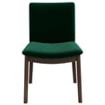 thumbnail image 5 of Mid-Century Modern Velvet Dining Chairs, Set of 2, Solid Wood Frame, Padded Seats for Dining Room, Kitchen, Office, 5 of 10