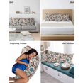 thumbnail image 6 of Boho Floral Pillow Covers King Size 2 Pack, Blue Red Flower Vintage Petals Branch Leaf Soft Bed Throw Pillowcases Breathable Cooling Long Lumbar Body Pillow Sham Cover for Bed Sofa 20''x36'', 6 of 7
