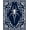 Blue, Pattern 11, variant on ODIKA 4'x6' Machine Washable Non-Slip Area Rug, Eerie Gossamer Thread Seasonal Display High Traffic Rug, Brown, 515124