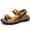 Yellow, variant on Men's Adjustable Non-Slip Athletic Outdoor Casual Hiking Beach Sandals