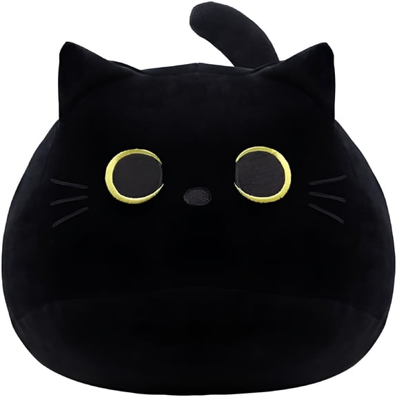 CYFW Black Cat Plush Toy, Cute Black Cat Stuffed Animals,Black Cat Stuffed Animal, 40Cm