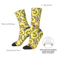 thumbnail image 4 of Logiee Ducks Print Adult Socks for Men & Women,Calf Socks, Ankle Socks,Boots Socks,Breathable Casual Sock,Unisex Crew Socks, 4 of 6