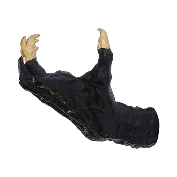 Figura decorativa de resina con forma de mano de y para colgar llaves, ideal como regalo para la sala de estar.