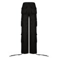 thumbnail image 4 of High Waist Baggy Cargo Jeans for Women Flap Pocket Relaxed Fit Straight Wide Leg Y2K Fashion Boyfiend Jeans, 4 of 7