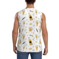 thumbnail image 4 of Haiem Men's Beer Print Tank Tops Summer Sleeveless Cut Off Workout T-Shirts Fitness Vest Athletic Undershirts-XX-Large, 4 of 8