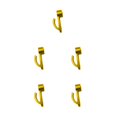 thumbnail image 2 of serony Alloy Easy-to- Side Storage Hook With Exquisite Craftsmanship Aluminum Alloy Hook Half Cover Hook golden 5Set, 2 of 6