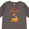 thumbnail image 4 of Inktastic I Love Snakes Boys or Girls Long Sleeve Toddler T-Shirt, 4 of 5