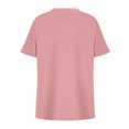 thumbnail image 5 of Annhoo Plus Size Tops for Women V Neck Solid Color Short Sleeve Shirts Summer Trendy Casual Comfy Travel Blouses, 5 of 6