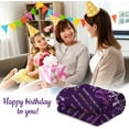 thumbnail image 4 of Birthday Gifts for Women Her Sister Girls Wife, Happy Birthday Decorations, Gifts for Mom Grandma, Gifts for Women Birthday Unique, Women Birthday Gift Ideas, Purple Throw Blanket 50x60, 4 of 6