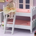 thumbnail image 4 of Modèle de Mobilier Miniature Lit Superposé Rose 1Pcs 5.38X4.72X3.18 Po, 4 of 8
