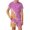 Purple, variant on Toddler Boys Ensemble Printed Short Sleeve Casual Fall Pretty Summer for Boys Active Vacation Comfortable Shorts Set
