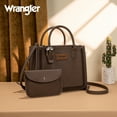 thumbnail image 3 of Wrangler Tote Bag for Women Western Cowhide Purse and Wallet Set, Coffee, 3 of 7
