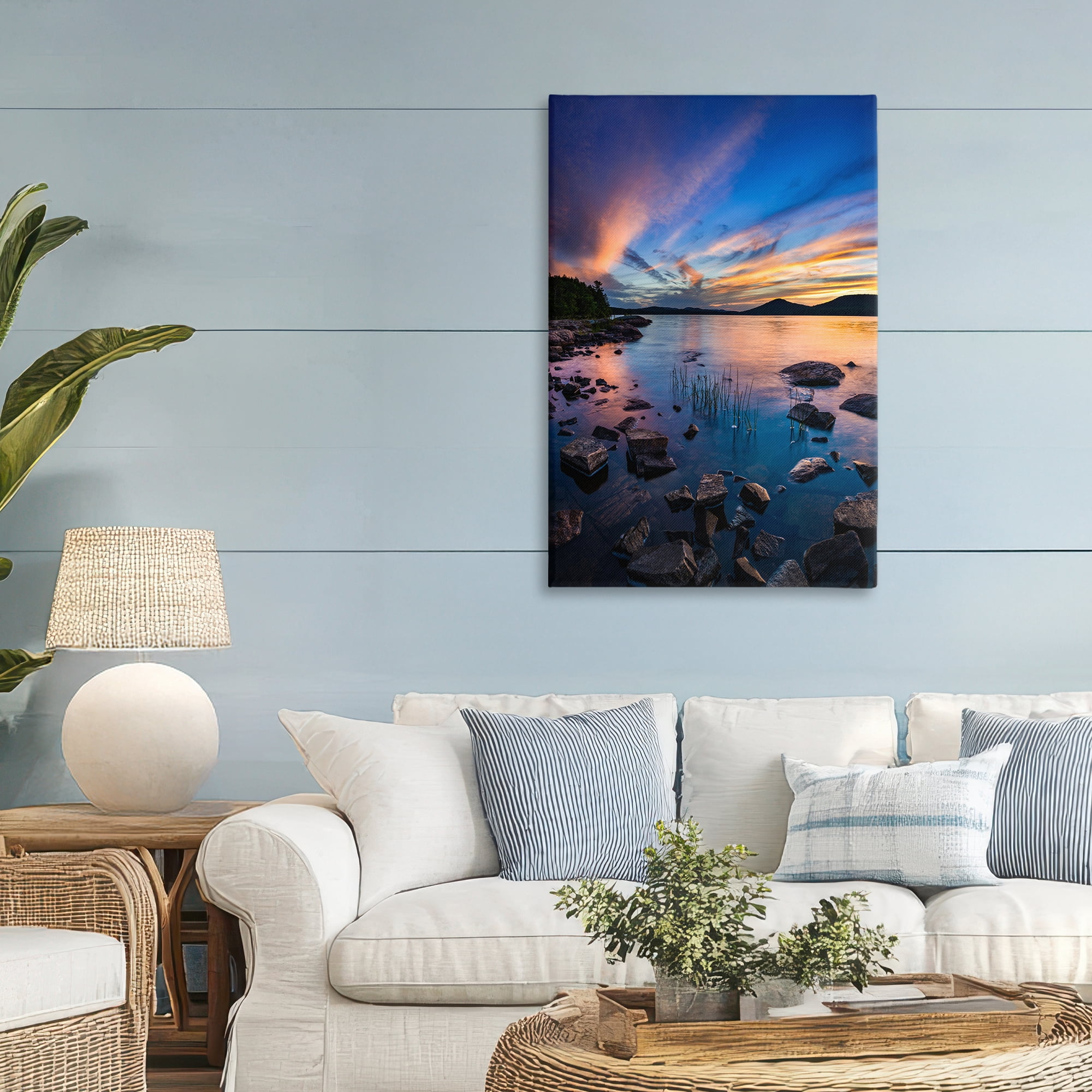 Stupell Industries Sunrise on Piseco Lake Canvas Wall Art, design by Jonathan Zaharek