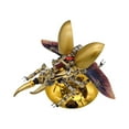 thumbnail image 4 of 3D DIY Steampunk Christmas Insects Metal Assembly Model Kit (Set of 2), Light-Up Stainless Steel Mechanical Insect Decor, Holiday Creative Ornament, 4 of 9