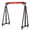 Black/Red, variant on Shininglove Adjustable I-Beam Crane, 1 Ton (2200 lbs) Capacity, 12-Position Height 97"-141", Portable Hoist for Workshop, Garage, Factory, Warehouse, Auto Repair