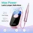 thumbnail image 4 of COSLUS Taladro para Uñas Recargable Portátil Rosa 40000 RPM, 4 of 9