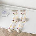 thumbnail image 3 of Women Sheer Socks Cute - 6 Pairs Ruffle Thin Breathable Mesh Socks Crew Socks, 3 of 10