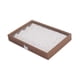 thumbnail image 5 of Caja de joyería de madera, contenedor de caja de almacenamiento de joyas, soporte para collares, pendientes de tuerca, broches de mujer, regalo de 24 cuadrícula, 5 of 9
