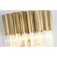 thumbnail image 4 of Design Living 3-Light D6.3'' Brass Stainless Steel Frame Wall Sconce, 4 of 5