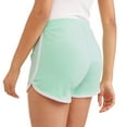 thumbnail image 2 of Cascade Blue Women's Athleisure Essential Dolphin Hem Short With Contrast Piping, 2 of 3