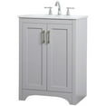 thumbnail image 3 of 24 inch Single Bathroom Vanity in Grey, 3 of 15
