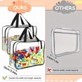 thumbnail image 7 of Clear Toiletry Bag, Large Makeup Organizer, Transparent Cosmetic Case for Travel, Pouch for Women, Vacation Travel & Easter Gifts, 1pcs A, 7 of 7