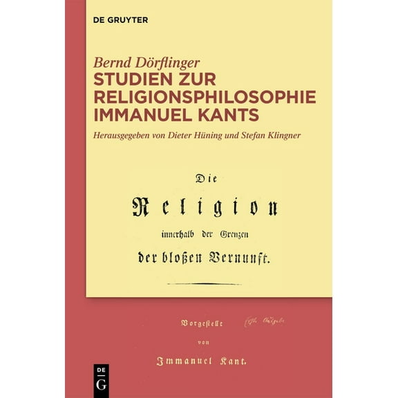 Studien Zur Religionsphilosophie Immanuel Kants, (Hardcover)