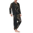 thumbnail image 2 of Sikiie Medieval Knight And Dragon Mens Pajama Set, Soft Warm Long Sleeve Sleepwear, Cozy Button-Down Pjs for Men-X-Large, 2 of 7