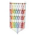 thumbnail image 2 of Tnarru Stuffed Animal Hammock Stuffed Toy Net Toy Storage Boho Macrame Three Layers Hanging Storage Net Organizer Holder for Bedroom Rainbow, 2 of 7
