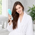 thumbnail image 4 of Scalp Massage Shampoo Brush, Silicone Large Tapered Bristles Long Handle Blue 1 Pack, Shower Hair Scrubber for All Hair Types, Gently Clean Scalp Unclog Follicles Reduce Hair Loss Promote Blood Circu, 4 of 4