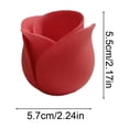 thumbnail image 3 of Cheapark Rose Shaped Planter Flower Pot Succulent Holder Cute Floral Design Indoor Home Living Room Desktop Decoration, 3 of 6